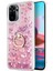 Xiaomi Redmi Note 10S Kılıf Glitter Liquid Holder Pembe 2