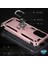 Xiaomi Redmi Note 10 Pro Kılıf Military Ring Holder Rose Gold 5