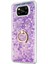 Xiaomi Poco X3 Nfc Kılıf Glitter Liquid Holder Mor 1