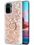 Xiaomi Redmi Note 10 Kılıf Glitter Liquid Holder Gold 2