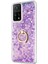 Xiaomi Mi 10T Kılıf Glitter Liquid Holder Mor 1