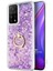 Xiaomi Mi 10T Kılıf Glitter Liquid Holder Mor 2