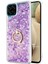 Samsung Galaxy A12 Kılıf Glitter Liquid Holder Mor 2