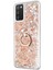 Samsung Galaxy A02S Kılıf Glitter Liquid Holder Gold 1