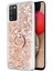 Samsung Galaxy A02S Kılıf Glitter Liquid Holder Gold 2