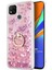 Xiaomi Redmi 9c Kılıf Glitter Liquid Holder Pembe 2