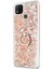 Xiaomi Redmi 9c Kılıf Glitter Liquid Holder Gold 1