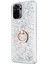 Xiaomi Redmi Note 10S Kılıf Glitter Liquid Holder Gümüş 1