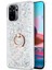 Xiaomi Redmi Note 10S Kılıf Glitter Liquid Holder Gümüş 2