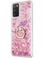 Samsung Galaxy A02S Kılıf Glitter Liquid Holder Pembe 1