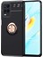 Oppo A54 4g Kılıf Kickstand Ring Holder Siyah Rose 2