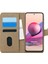 Xiaomi Redmi Note 10S Kılıf Fabric Book Wallet Gold 2