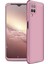 Samsung Galaxy M12 Kılıf Double Dip 360 Protective Rose Gold 1