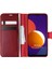 Samsung Galaxy M12 Kılıf Delux Leather Wallet Kırmızı 1
