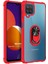 Samsung Galaxy M12 Kılıf Grande Clear Ring Holder Kırmızı 1