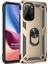 Xiaomi Redmi K40 Kılıf Military Ring Holder Gold 1
