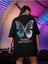 Kadın Siyah Butterfly Oversize T-Shirt 1