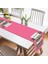Real Homes Pembe Zemin Daktilo Tasarımlı Dijital Baskılı Modern Süet Runner 2