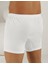 Erkek Beyaz Penye Düğmeli Boxer ME010 2