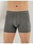 Likralı Şahinler Yazılı Torbalı Boxer K-Gri ME031 1