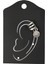-Zamak Obje Ear Cuff Küpe Pul 1