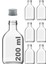 200 cc Cold Brew Şeffaf 200 ml Sızdırmaz Gümüş Plastik Kapaklı Yassı Cam Şişe (Soğuk Kahve) 6 Adet 1