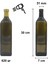 1000 cc Yeşil Maraska Yağdanlık Kapaklı ve Kapüşonlu 1000 ml Köşeli Cam Şişe 2 Adet 2