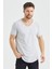 Gri Pis Yaka Salaş T-Shirt- TCPSR09S 1
