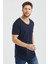 Lacivert Pis Yaka Salaş T-Shirt- TCPSR13S 3