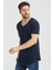 Lacivert Pis Yaka Salaş T-Shirt- TCPSR13S 4