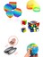 Eğlenceli Eğitici Stres Giderici Oyuncak Seti Popit + Rubik Zeka Küpü + Stres Yayı + Manyetik Mıknatıs + Dünya Stres Topu 1