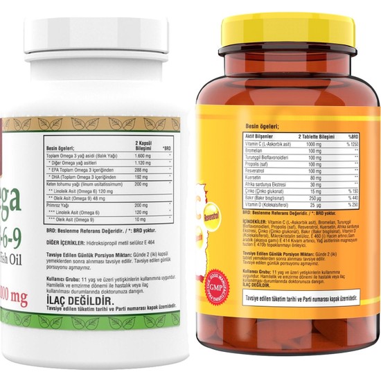 Ncs Vitamin C Çinko Propolis Vitamin D Quercetin Resveratrol Fiyatı