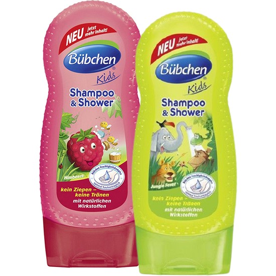 Bübchen Jungle Fever 230ML & Frambuaz Çocuk Şampuan Duş Jeli 230 ml