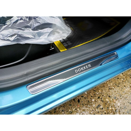 Oto Krom Details Dacia Dokker Arkline Karbon Kapı Eşiği 2012 ve Sonrası