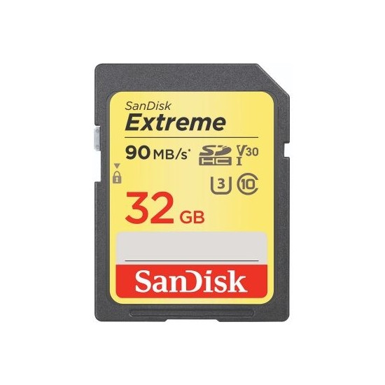 Sandısk 32GB SDSDXVE-032G-GNCI2 Extreme Sd Kart 32GB 90MB/S