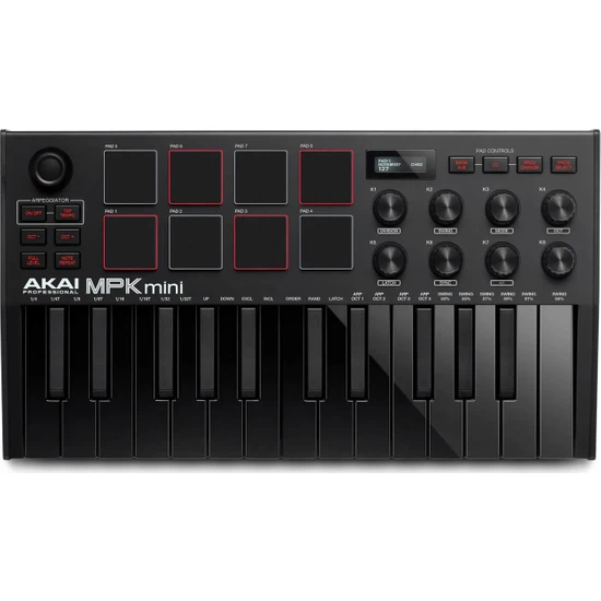 AKAI MPKMINI 3 Black Midi Klavye