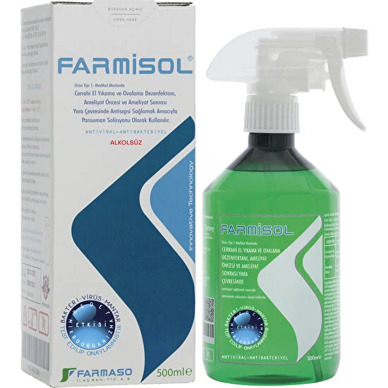 Farmisol Dezenfektan - Medikal Kullanım 500 ml