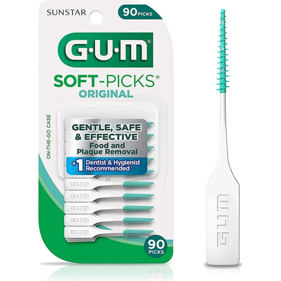 G.u.m Soft Picks Diş Arası Temizleme Arayüz Fırçası Kürdan 90 Adet
