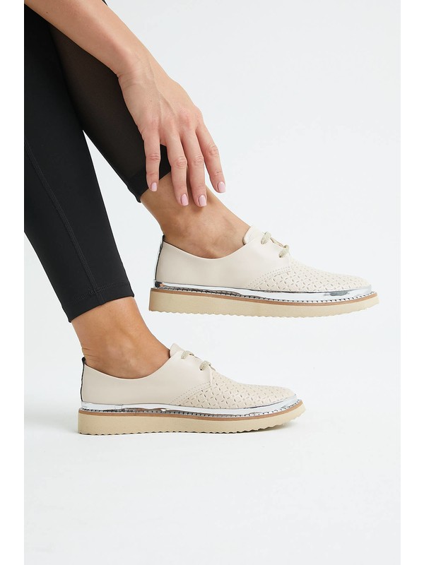 Melsu Jiyona Kadin Lazer Baskili Sneakers Ayakkabi Ten Fiyati