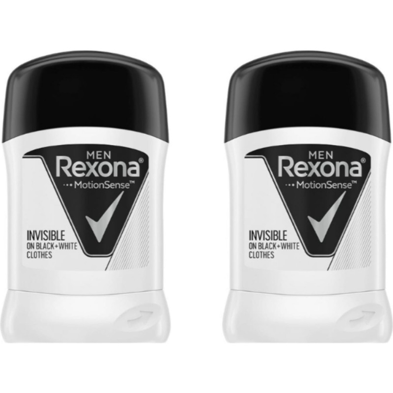 Rexona Men Invisible On Black+White Clothes 50ML 2li