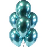 Baloncu Party Dünyası Krom Yeşil Renk Balon 5 Adet