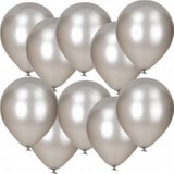 Baloncu Party Dünyası Metalik Gümüş Renk Balon 15 Adet