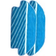 iBrush Viomi V2 Pro Uyumlu 2li Mop Fiber Bezi - Mavi