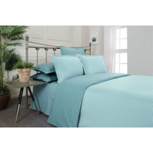 Sarev Solid Fancy Stripe Poplin Nevresim Takımı Çift Kişilik V6