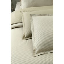 Sarev Solid Fancy Stripe Poplin Nevresim Takımı King Size V1
