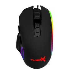 Turbox BlastOff TR-M12 2400Dpi Usb Kablolu Siyah Gaming Optik Mouse RGB