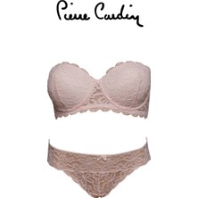 Pierre Cardin 4616 Daisi Balenli Straplez Destekli Sütyen TAKIM-EKRU/75B