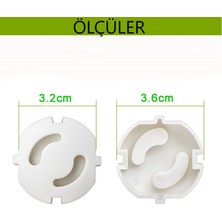 Happens Çocuk Güvenlik Priz Kapağı- Çocuk Koruma Ürünü - Paket Içi 6 Adet
