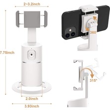 XVV Otomatik Hareket Takip Sensörlü 360° Dönebilen Monopod-Beyaz (Yurt Dışından)