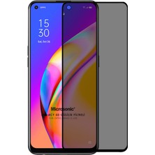 Microsonic Oppo Reno 5 Lite Privacy 5d Gizlilik Filtreli Cam Ekran Koruyucu Siyah
